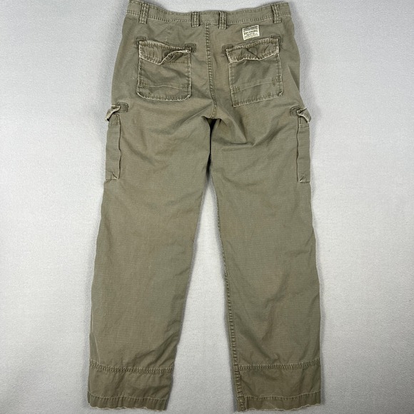 Y2K Lucky Brand Dungarees Womens Cargo Pants Sz 6 28 Outdoor Hiking Baggy VTG - Picture 3 of 10